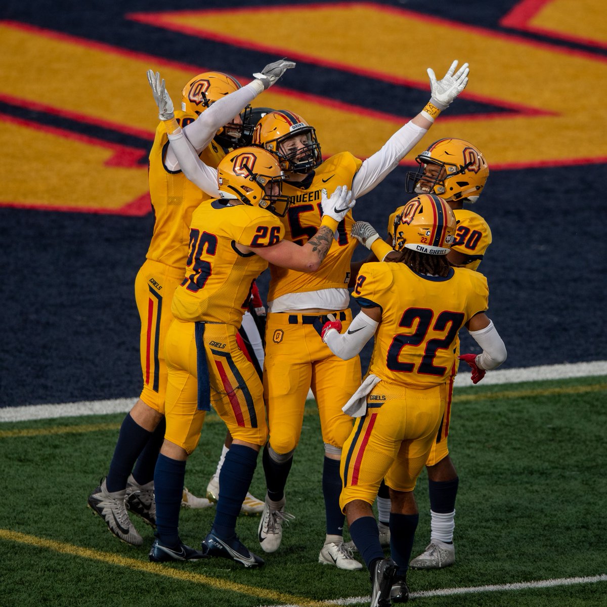 Queen's Gaels (@queensgaels) on Twitter photo DEFENSE 💪
- 6.4 pts per game given up to opponents
- 16 Sacks, 100 Yards Lost
- 1/7 Red Zone attempts by opponents have ended in a TD
#ChaGheill | #GoGaelsGo | #LeadTheWay | <a href="/Queens_Football/">Queen's Football</a> DEFENSE 💪
- 6.4 pts per game given up to opponents
- 16 Sacks, 100 Yards Lost
- 1/7 Red Zone attempts by opponents have ended in a TD
#ChaGheill | #GoGaelsGo | #LeadTheWay | <a href="/Queens_Football/">Queen's Football</a>