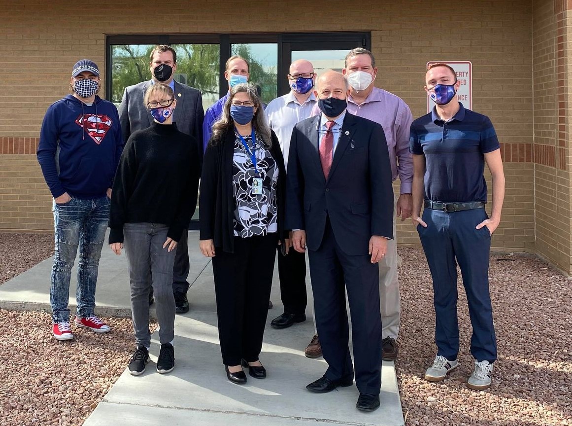 NWSVegas's tweet image. Today we had the pleasure of hosting Dr. Richard Spinrad who is the Administrator of @NOAA, as well as Mary Erickson who is the Deputy Director of the @NWS! It was a great opportunity to showcase what our office does to our senior leadership! 😊