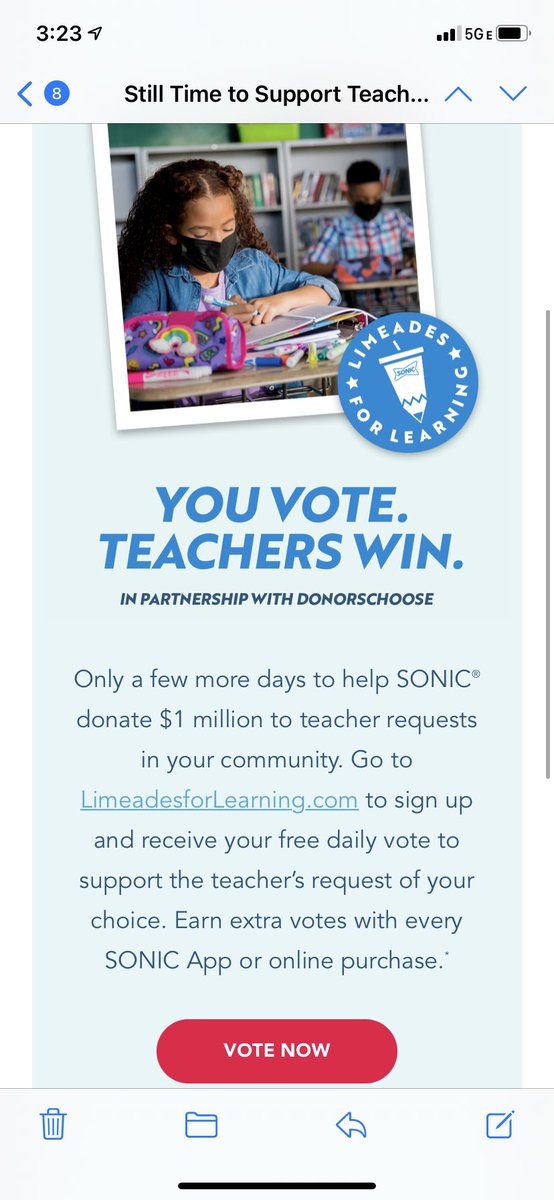 livelaughteach4's tweet photo. Help a girl out and pretty please donate a couple of bucks or register & vote for my @DonorsChoose #LimeadesForLearning @sonicdrivein project. I would love to have this bookshelf to help me get organized. https://t.co/vchTsj6PWE #teachertwitter https://t.co/E5pDYTvRtx