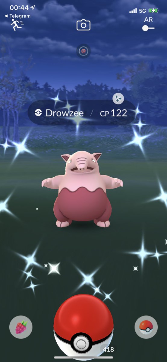 gainford's tweet photo. My 1st normal ✨Drowzee 😃 

#PokemonGo https://t.co/F3MNIySVTL