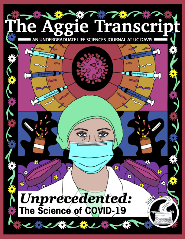 aggietranscript's tweet image. ANNOUNCING our 2020-2021 print edition, "Unprecedented: The Science of COVID-19," now live on our website. In this edition, we dive deep into the science of this pandemic, exploring impacts on @UCDavis and our broader society.
#Biology #SciComm #SciArt
aggietranscript.ucdavis.edu/print-version/