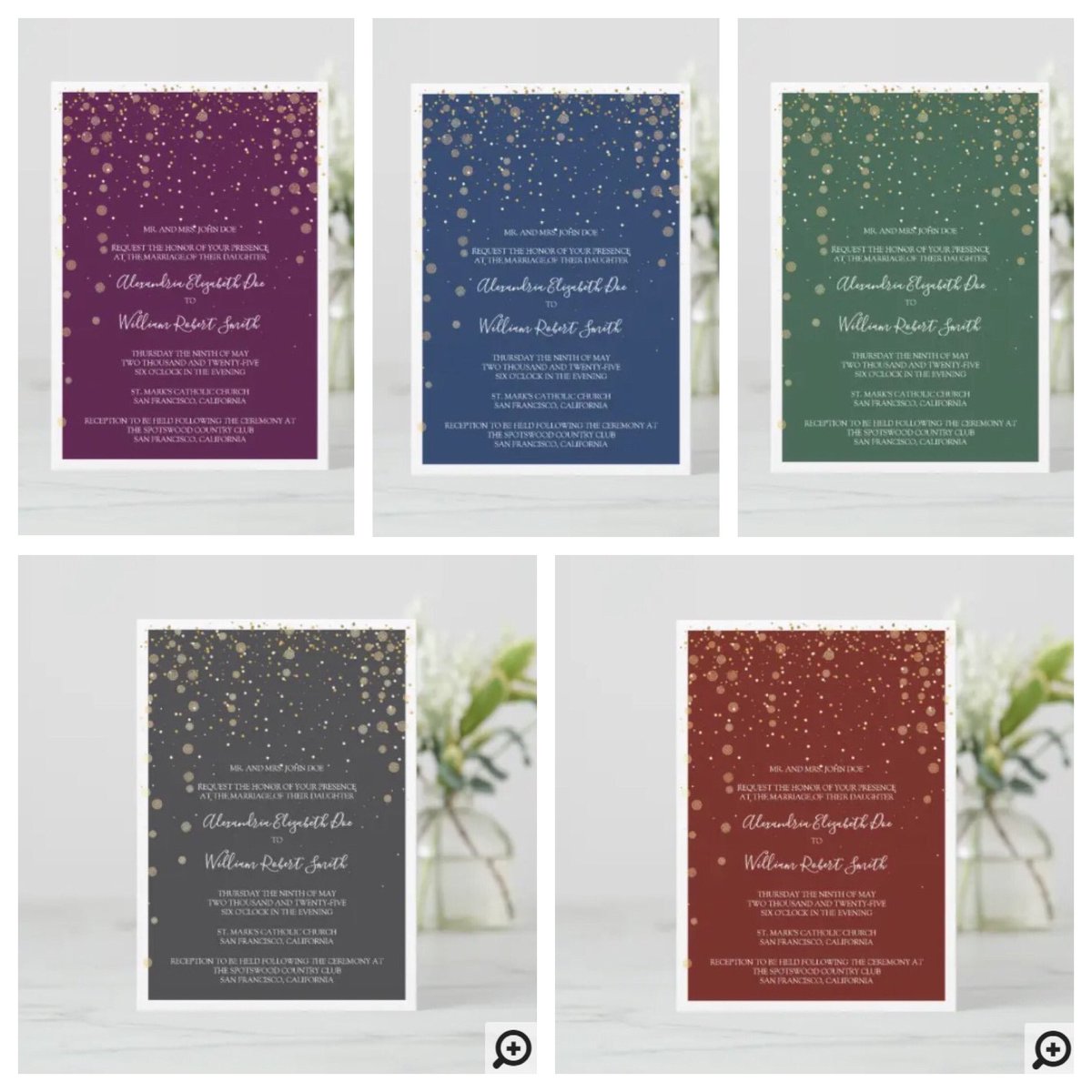 The Wedding Shoppe (@wedding_shoppe) on Twitter photo Just added to the Shoppe, these formal Gold Confetti party invitations in 5 dreamy rich colors!
zazzle.com/elegant_gold_cā¦
#weddinginvitations #goldconfetti #glitterinvitations #formalinvitations #personalizedinvitations #partyinvitations #zazzle <a href="/zazzle/">Zazzle Inc.</a> #zazzlemade Just added to the Shoppe, these formal Gold Confetti party invitations in 5 dreamy rich colors!
zazzle.com/elegant_gold_cā¦
#weddinginvitations #goldconfetti #glitterinvitations #formalinvitations #personalizedinvitations #partyinvitations #zazzle <a href="/zazzle/">Zazzle Inc.</a> #zazzlemade