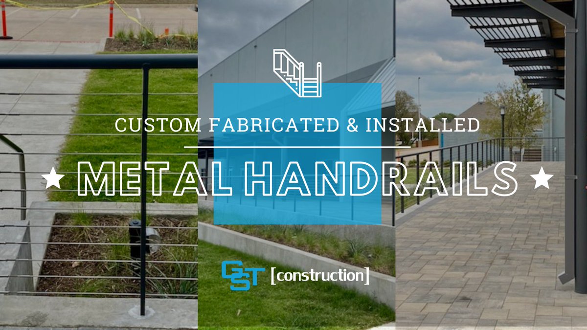 Go #Team! We just wrapped up some great #handrails for Citybridge Community Church! GST Construction has provided turn-key #fabrication and #installation of custom handrails, #awnings, #stairwells, and other miscellaneous #metal #projects across DFW! bit.ly/3G3M0OZ