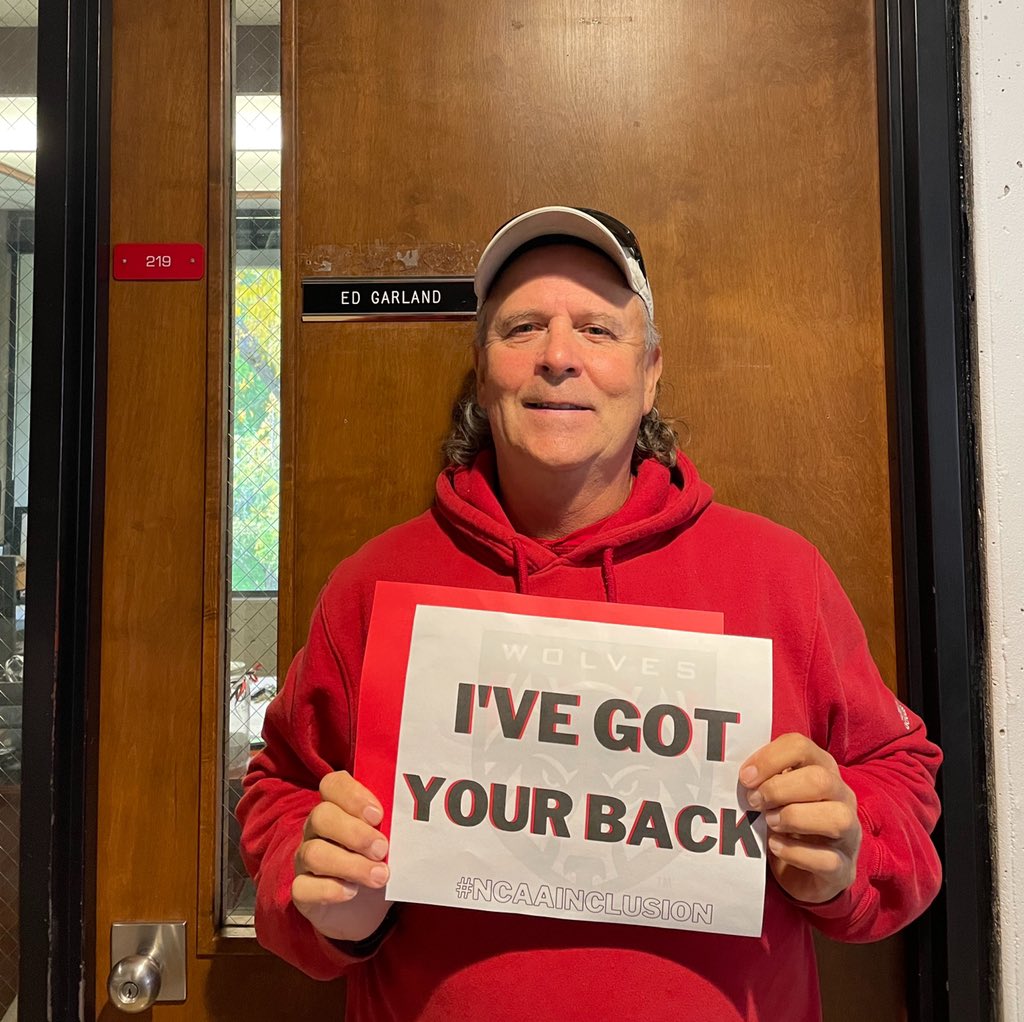 WOU_Wolves's tweet photo. We have your back! Help us promote diversity, equity and inclusion within our department, campus and community! 
#NCAAInclusion #GNAC https://t.co/Zzd1kEqss0