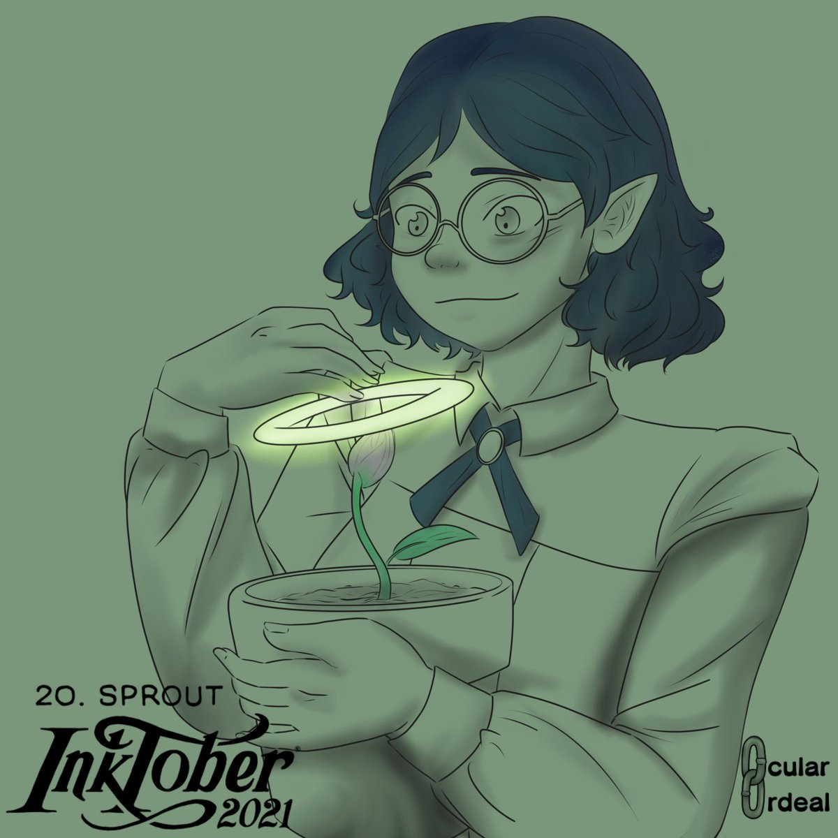 OcularOrdeal's tweet photo. Inktober Day 20 - Sprout

#inktober #TheOwlHouse #theowlhousefanart #willow #willowpark https://t.co/Xwps3WajZZ