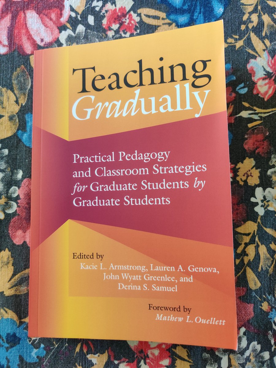 adi_anupam's tweet photo. So excited to see my first ever book chapter "What do they already know? Tackling Differences in Student' Prior Knowledge" in print! Check out our book #TeachingGradually edited by the amazing @kaciela9 @lauren_genova @greenleejw and @Derina_Samuel and published by @StylusPub! https://t.co/45eNX9vbNO