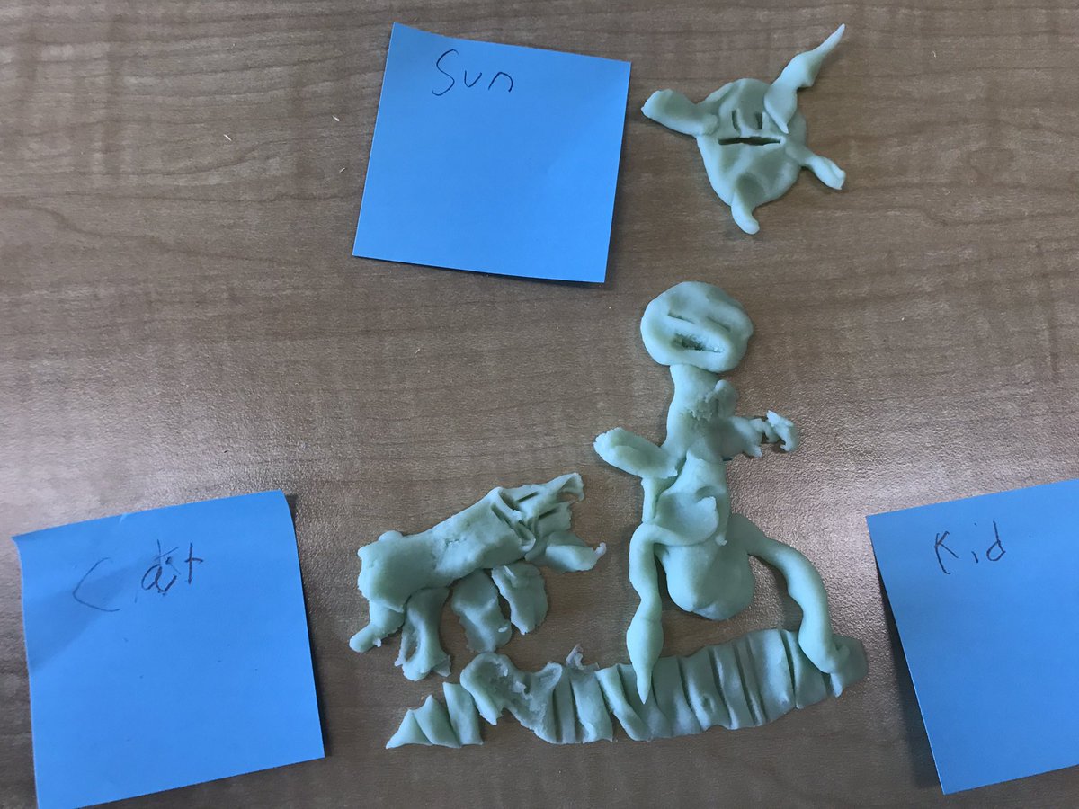 Writers Workshop - Labeling Play Dough Stories