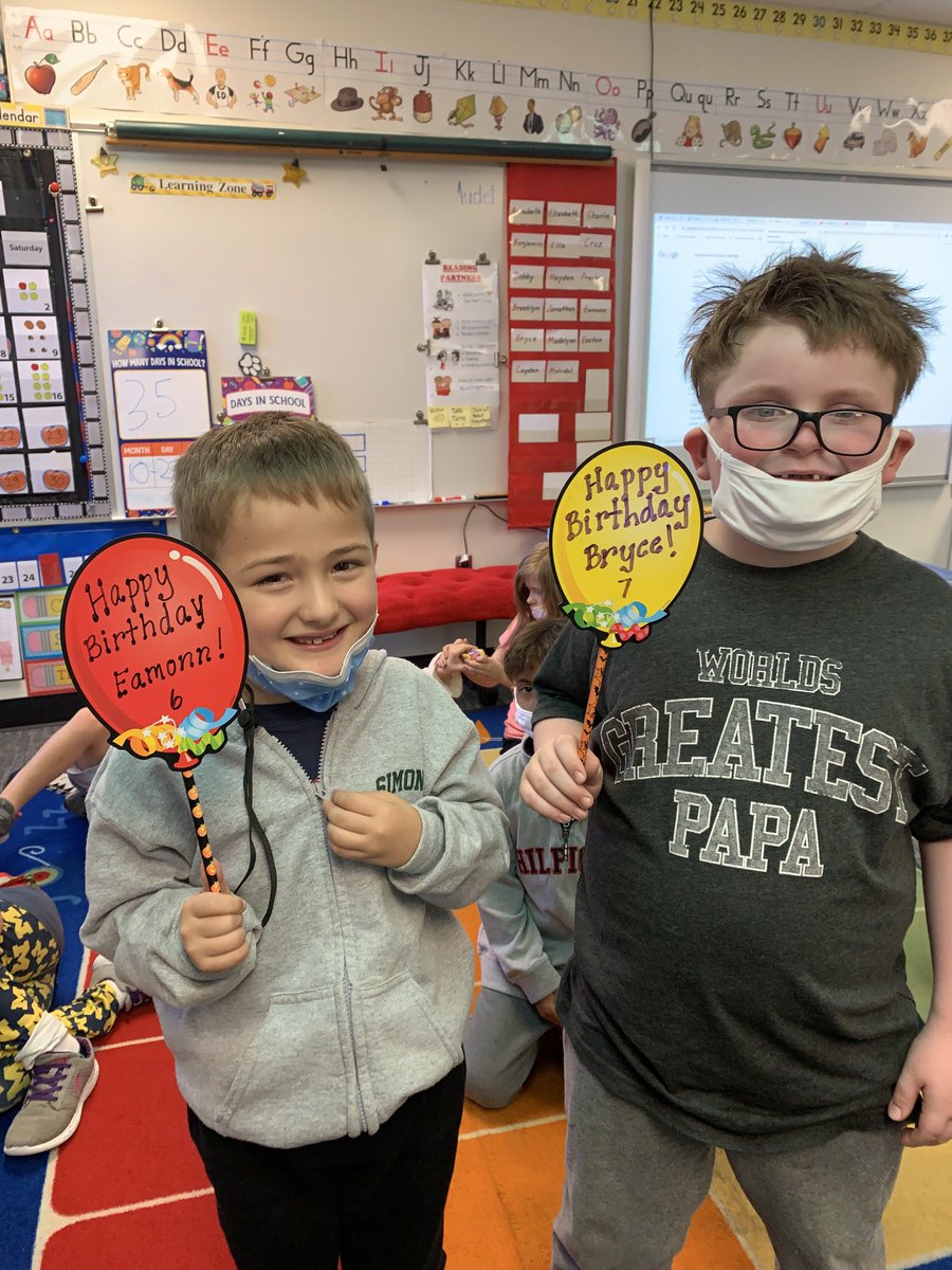 🌈🎈Happy Birthday to our October first grade friends!🎈⁦<a href="/SimondSuperstar/">Simonds Superstars |The Lamphere Schools</a>⁩ ⭐️and #WeAreLamphere 💙