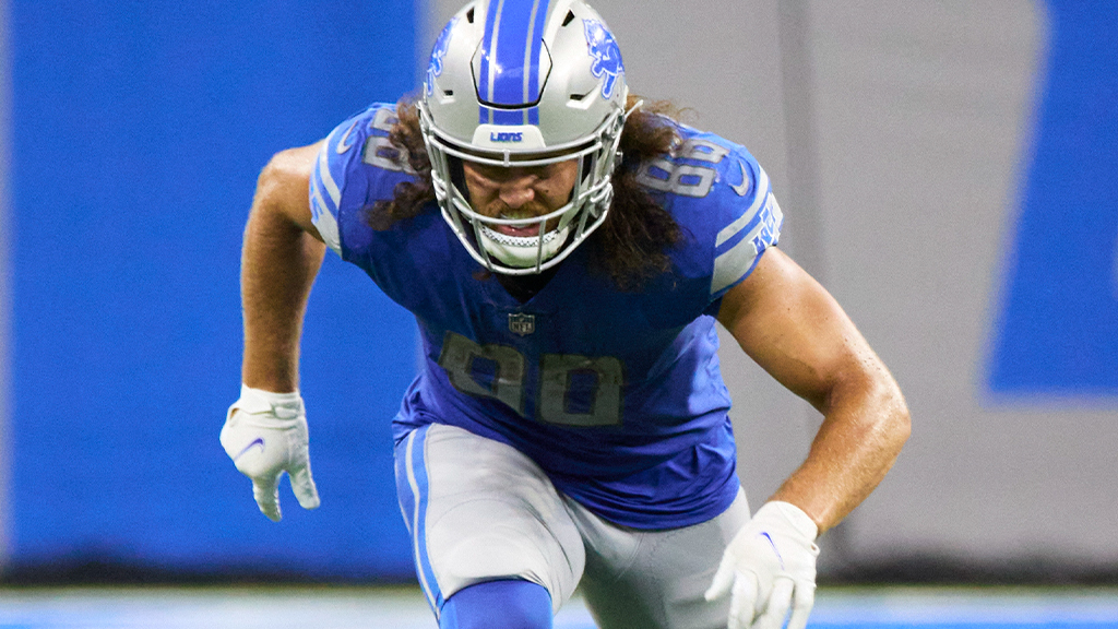 AroundTheNFL's tweet photo. Lions tight end T.J. Hockenson (knee) was a DNP on Wednesday 

https://t.co/E2YBj8FONI https://t.co/TexQY9X2ZC