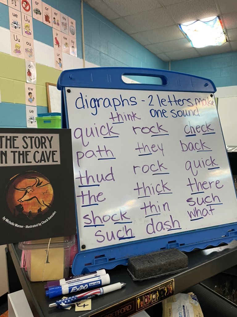 2nd graders using geodes and Fundations!! ❤️
