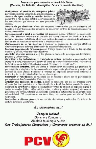 mike20042011's tweet photo. #VamosColoColo Hay Alternativa para la Alcaldia Municipio Sucre @APR_Petare https://t.co/268WVQruXY