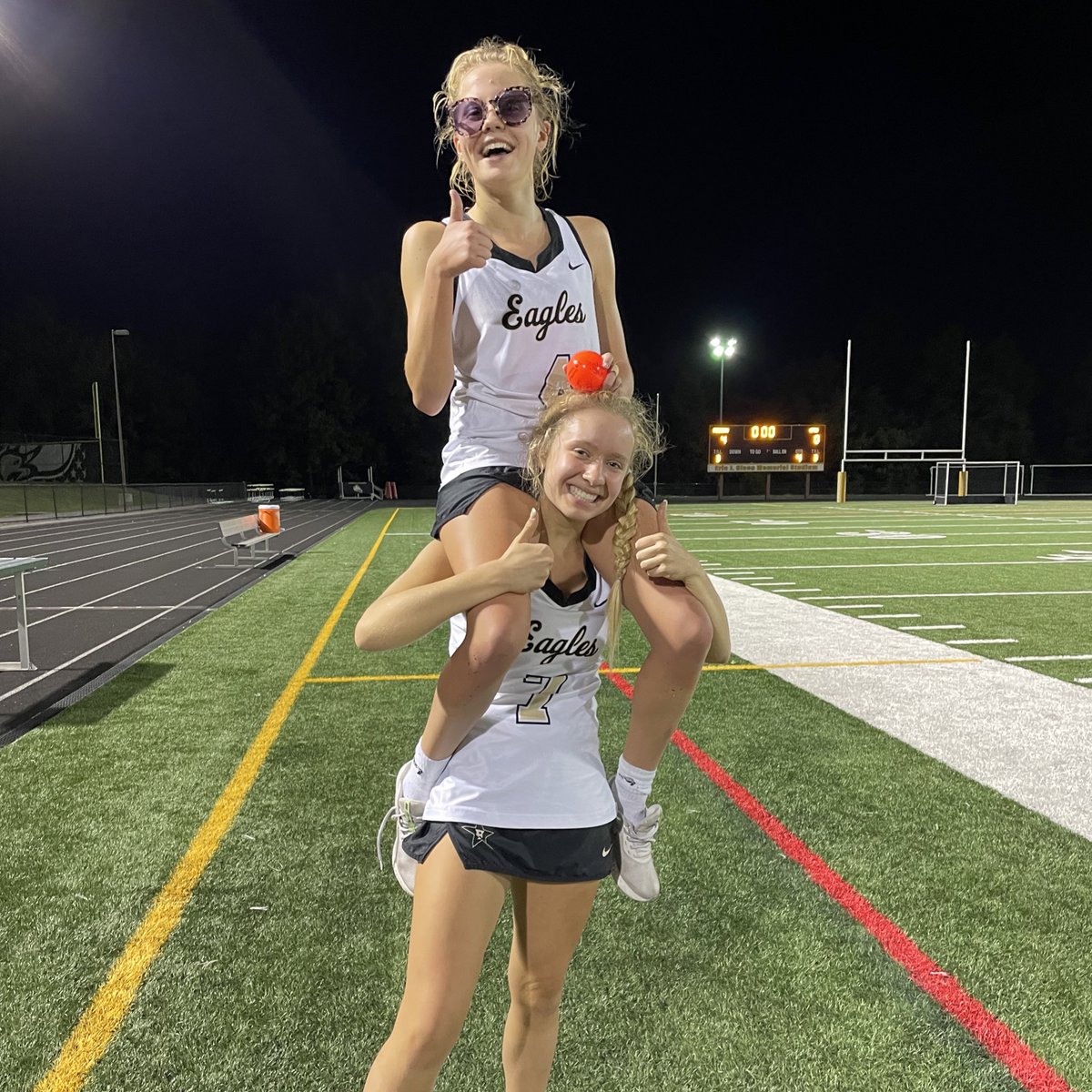 Freedom defeats Osbourn Park, 4-0, and will play Patriot tomorrow in the District Semis!

Goals by Sydney, Rachel, Sierra and Sarah! Assists by Michelle, Sydney and Keeleigh!

Rachel gave the game ball to Michelle for her will to win, and leadership on the field!