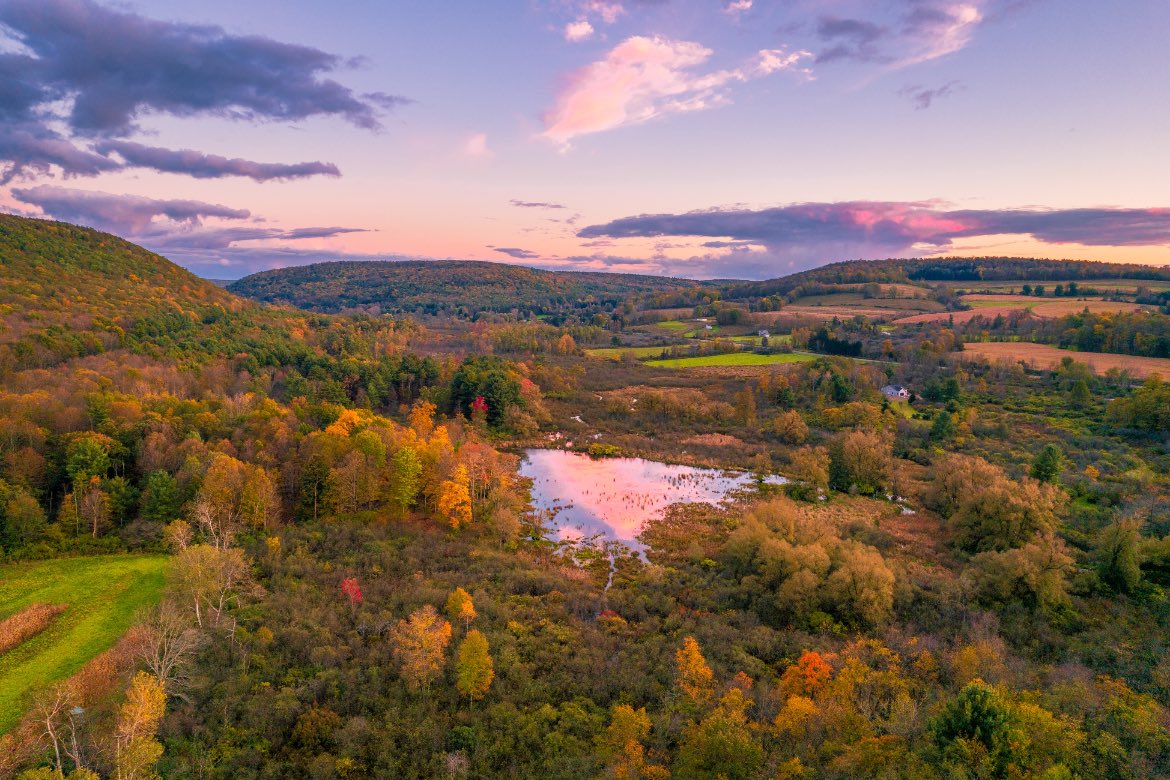 Autumn sunsets in Upstate New York