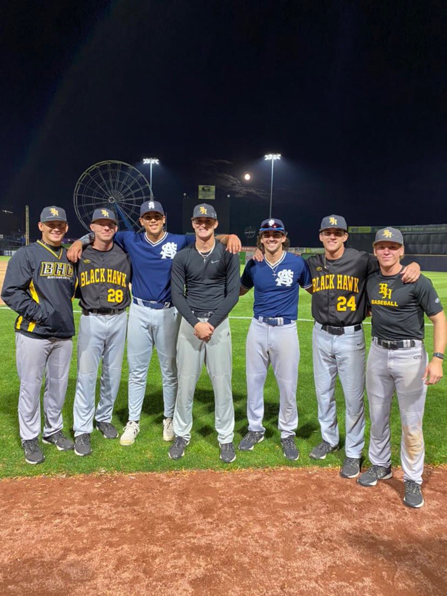 AmbroseBaseball's tweet photo. It was a beautiful night for Baseball 
At Modern Woodmen Park 
Congratulations to BHC on winning back the QC Cup 
#BHCBaseball https://t.co/LxGFKJxPbJ