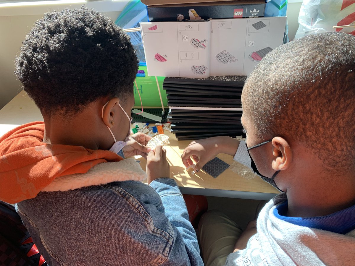 TAGMsRackston's tweet photo. My 5th gr boys are determined to create a better shoe and construct this @LEGO_Group @LEGO_Education @adidasoriginals @adidas 👟! The problem solving that occurred using pics and no words was mind blowing 🤯@APSTAGAcademy @TAGThinkTank #stemtopia180 https://t.co/Y9f0S7StmS