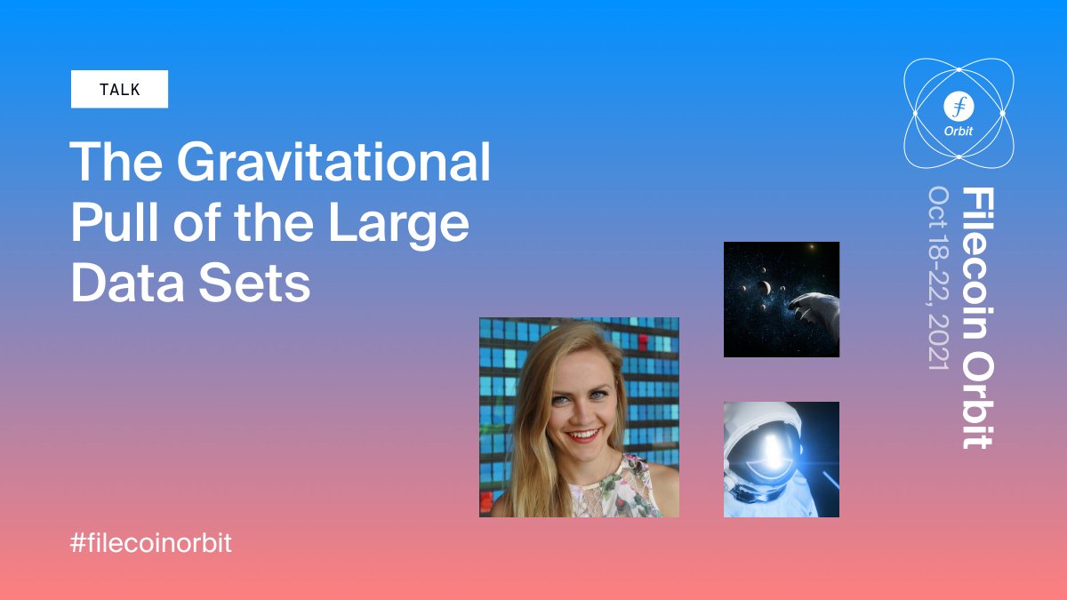 marina_kost's tweet photo. Tune in to #FilecoinOrbit this week, Oct 21-22! I'll be speaking alongside @zooko, @juanbenet, @SergeyNazarov, @brewster_kahle, &amp; @dfinzer ✨ Join us for this virtual conference celebrating the first year of an incredible voyage! Register now: https://t.co/sxXnkiyIaV https://t.co/46bCqRbrPc