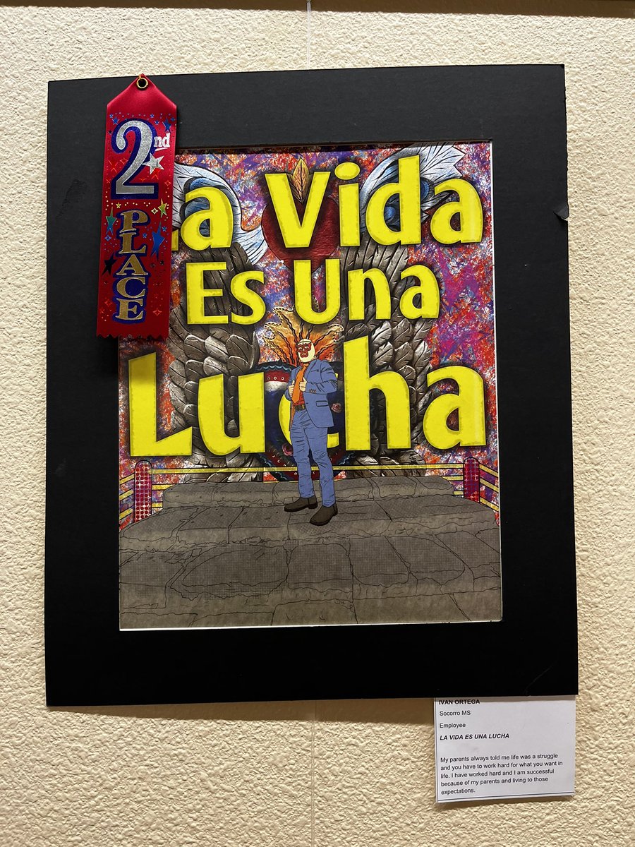 iortega_PHHS's tweet photo. What a great night of amazing ๐คฉ artwork! Thank you @SISD_FineArts for another opportunity to showcase student artworks. We represented the Bulldogs tonight ๐พ๐พ #HardWork #NoExcuses #SocorroMiddle #BulldogArt @Socorro_Middle https://t.co/rKHy3JJxuV