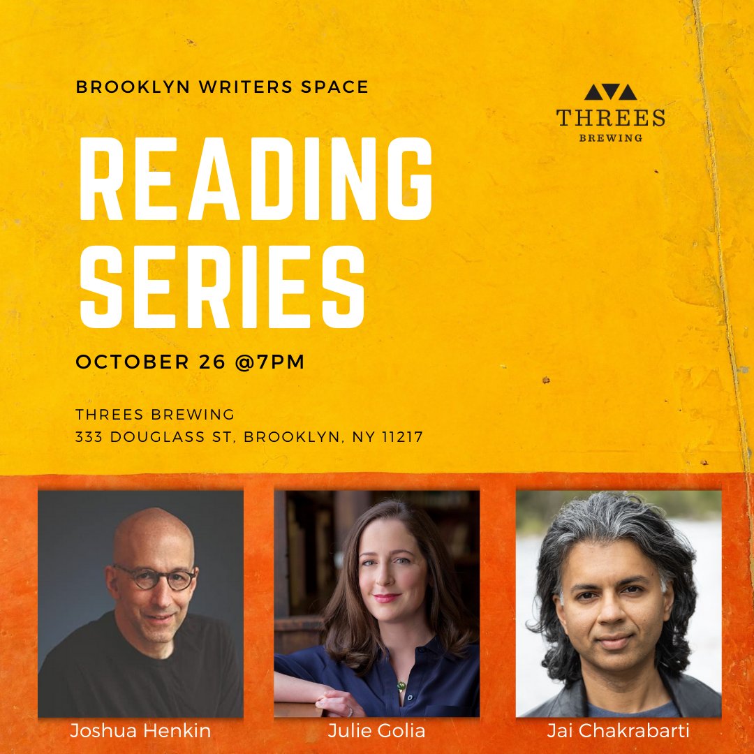 Lauren Belski (@ladymacbelski1) on Twitter photo <a href="/BWS_NYC/">Brooklyn Writers</a> Reading Series returns 10/26 to <a href="/ThreesBrewing/">Threes Brewing</a>, and by the time it happens I will have thought of the perfect way to liken fermentation to the craft of writing, because it just makes sense. Books and brews all made in Gowanus! <a href="/JoshuaHenkin/">Joshua Henkin</a> <a href="/JaiChakrabarti/">Jai Chakrabarti</a> <a href="/JulieThePH/">Julie Golia</a> <a href="/BWS_NYC/">Brooklyn Writers</a> Reading Series returns 10/26 to <a href="/ThreesBrewing/">Threes Brewing</a>, and by the time it happens I will have thought of the perfect way to liken fermentation to the craft of writing, because it just makes sense. Books and brews all made in Gowanus! <a href="/JoshuaHenkin/">Joshua Henkin</a> <a href="/JaiChakrabarti/">Jai Chakrabarti</a> <a href="/JulieThePH/">Julie Golia</a>