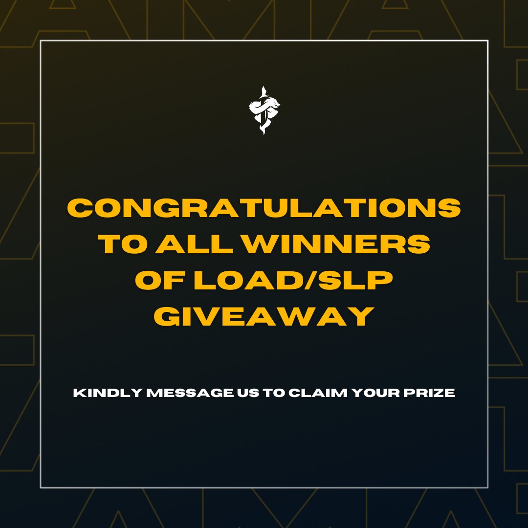 AlamatSquadPH's tweet image. CONGRATULATIONS TO ALL WINNERS OF ALAMAT SQUAD PH'S OCTOBER LOAD/SLP GIVEAWAY

See the full list of winners here:
facebook.com/AlamatSquadPH/…

Join us on Discord and get a chance to win next time: discord.gg/qz6YcztJXh

#AlamatSquad #SLPGiveaway #LoadGiveaway #SalamatAxie