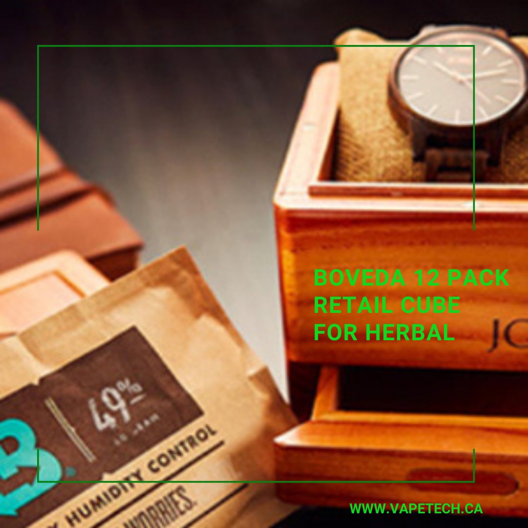VapeTechCanada's tweet photo. Boveda 12 Pack Retail Cube for Herbal

FREE SHIPPING ON ORDERS OVER $99

SHOP NOW AT: https://t.co/phHpizFD1R

#420daily #hightimes
#kush #maryjane #cannabis
#420friendly #kusharmy #cbd
#stoned #cloud #dabnation
#weedlife #stoned #vaporizer
#vapeshop #vapeallday https://t.co/cm88Es4FUD