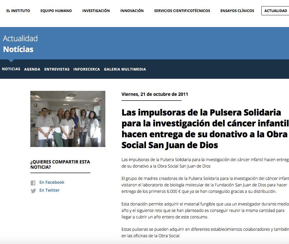 graciasati2011's tweet photo. El 21/10/2011 visitamos el laboratorio de investigaci��n del cáncer infantil del Hospital Sant Joan de Déu para hacerles entrega de los primeros 6000€ de donación.10 años después y con todo vuestro apoyo 🥰 seguimos trabajando con la misma ilusión de entonces. ¡GRACIAS! 💪❤️🏥🔬 https://t.co/WK9ygFZZoR