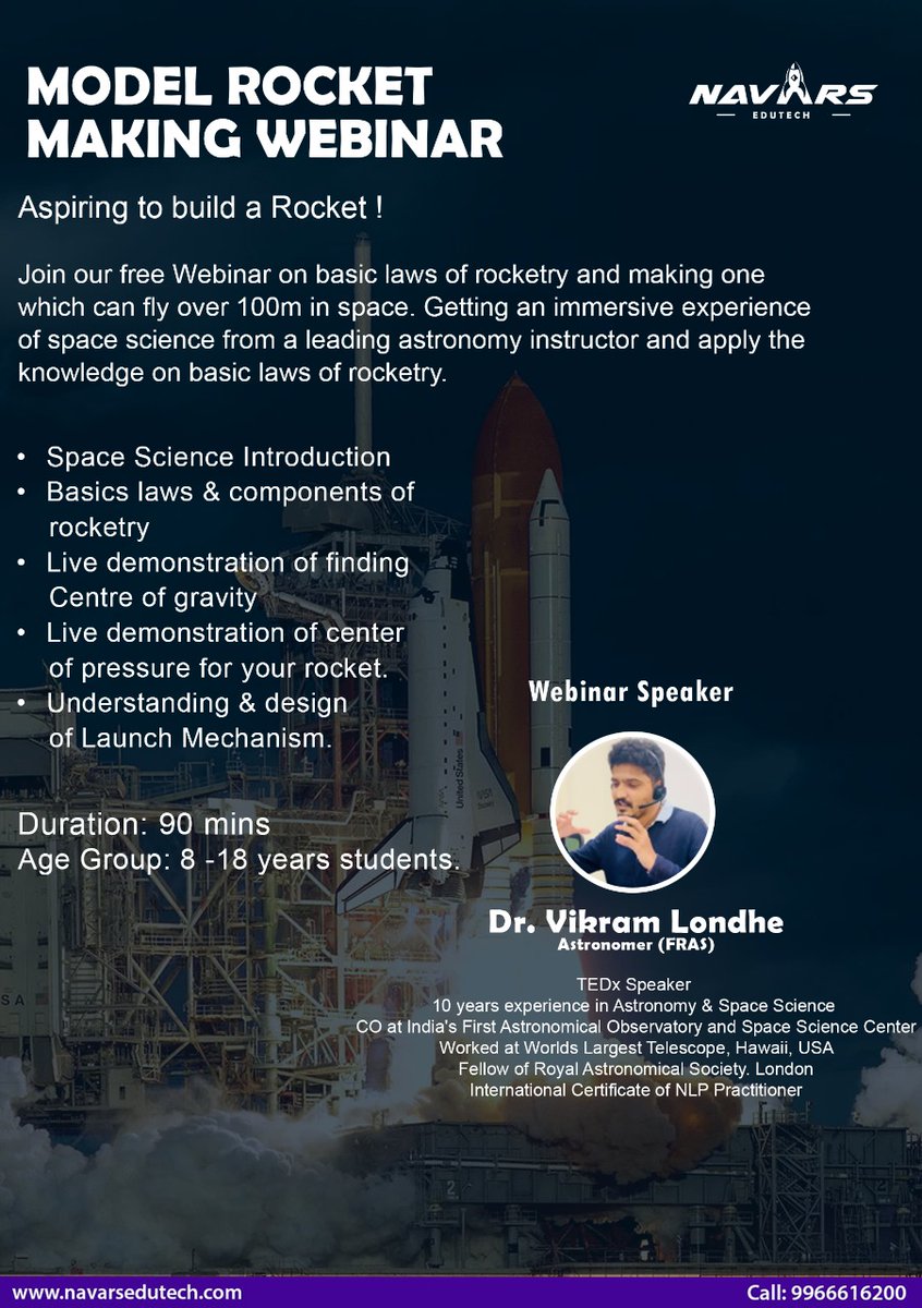 NavarsEdutech's tweet photo. MODEL ROCKET MAKING WEBINAR : Junior Astronaut Course
[ Price]  : 1250
[Stock] : 980
https://t.co/1fHhYXRcs6 :  https://t.co/dkWllMbViS https://t.co/8TaTDv2knx