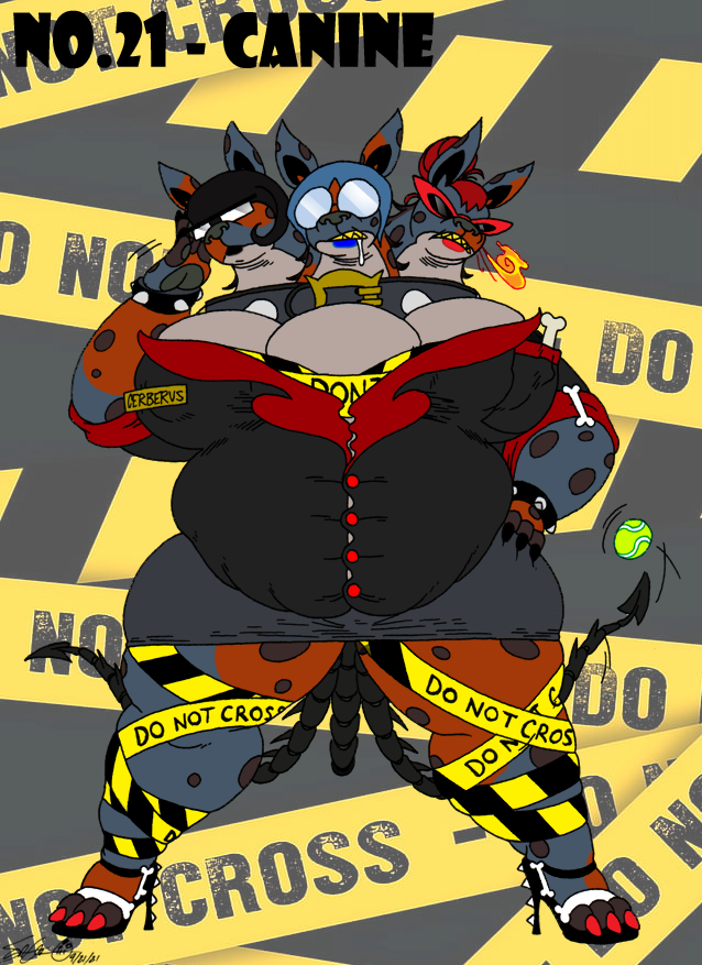 skeletal_boy's tweet photo. *HALLOWEEN COUNTDOWN no.21*
-Canine-
#Halloween #MonsterGirlChallenge #DecoyhteSkeletalBoy #Cerberus #canine #dog #bigbitch #glasses #secretary #multiboob #multipleheads #thicc #fat #bbw https://t.co/VeRqowHO16