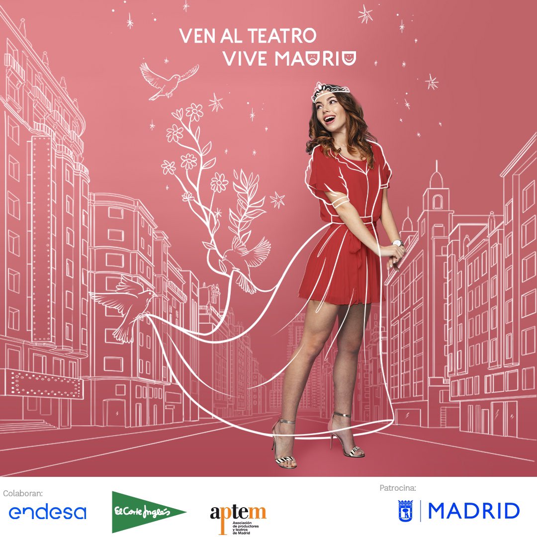 AChorusLineEs's tweet photo. Madrid es una ciudad única para disfrutar de una gran variedad de musicales ✨ ¡Qué mejor forma de celebrarlo que dejándonos invadir por la magia de A Chorus Line 💥
"Ven al teatro, vive Madrid" es una iniciativa de #Aptem patrocinada por el Ayuntamiento de @MADRID https://t.co/bIRmtNlM24