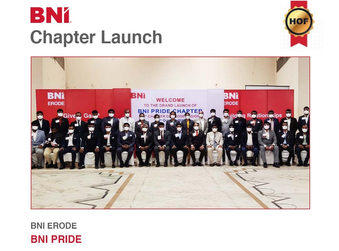 BNIindia's tweet photo. We are delighted to announce the launch of the 16th chapter of BNI Erode, BNI PRIDE with 40 members, 75 referrals and 28 visitors.
Many congratulations to EDs Raajashekar Periaswamy and Mahesh Giri
#BNI #BNIIndia #BNIChapter #bnichapterlaunch #chapterlaunch #networking #BNIErode https://t.co/4JkgJ9tplK