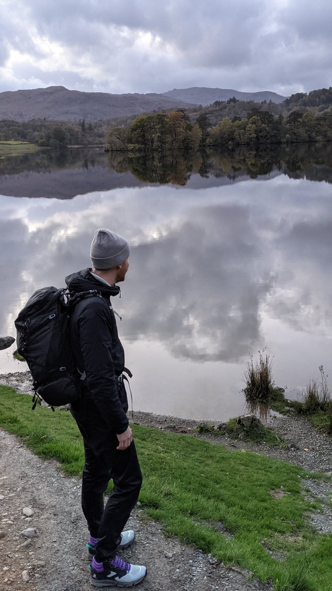 Last night's swim spot was so still! 📍 Rydal Water