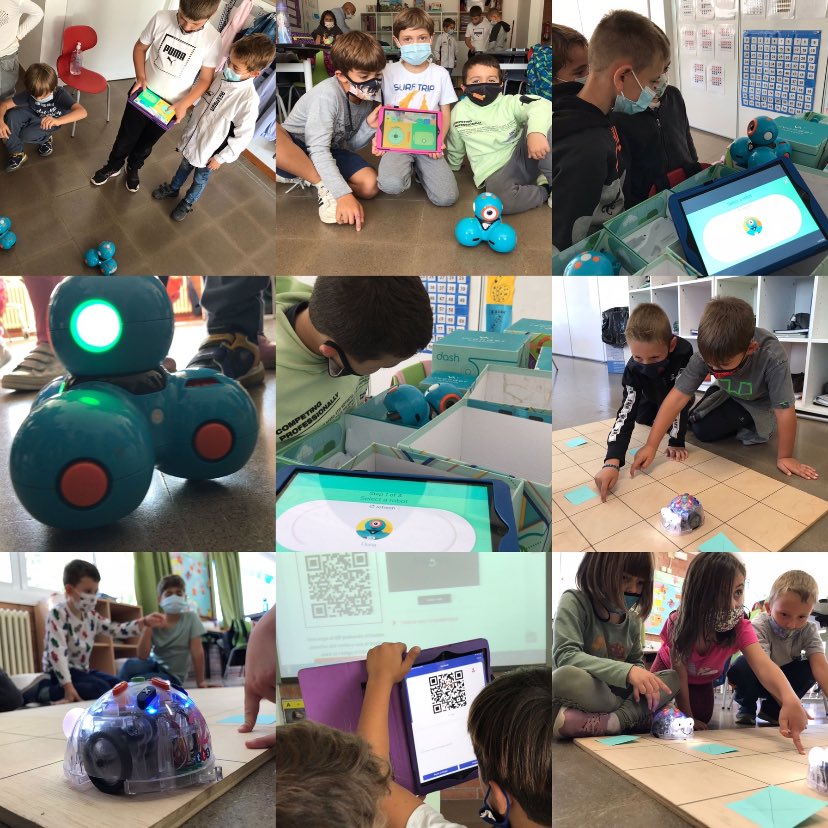 Cemporda's tweet image. Més activitats @CodeWeekEU amb cicle inicial #1rprimcee2122 #2nprimcee2122 amb els #dashdot i #bluebots
