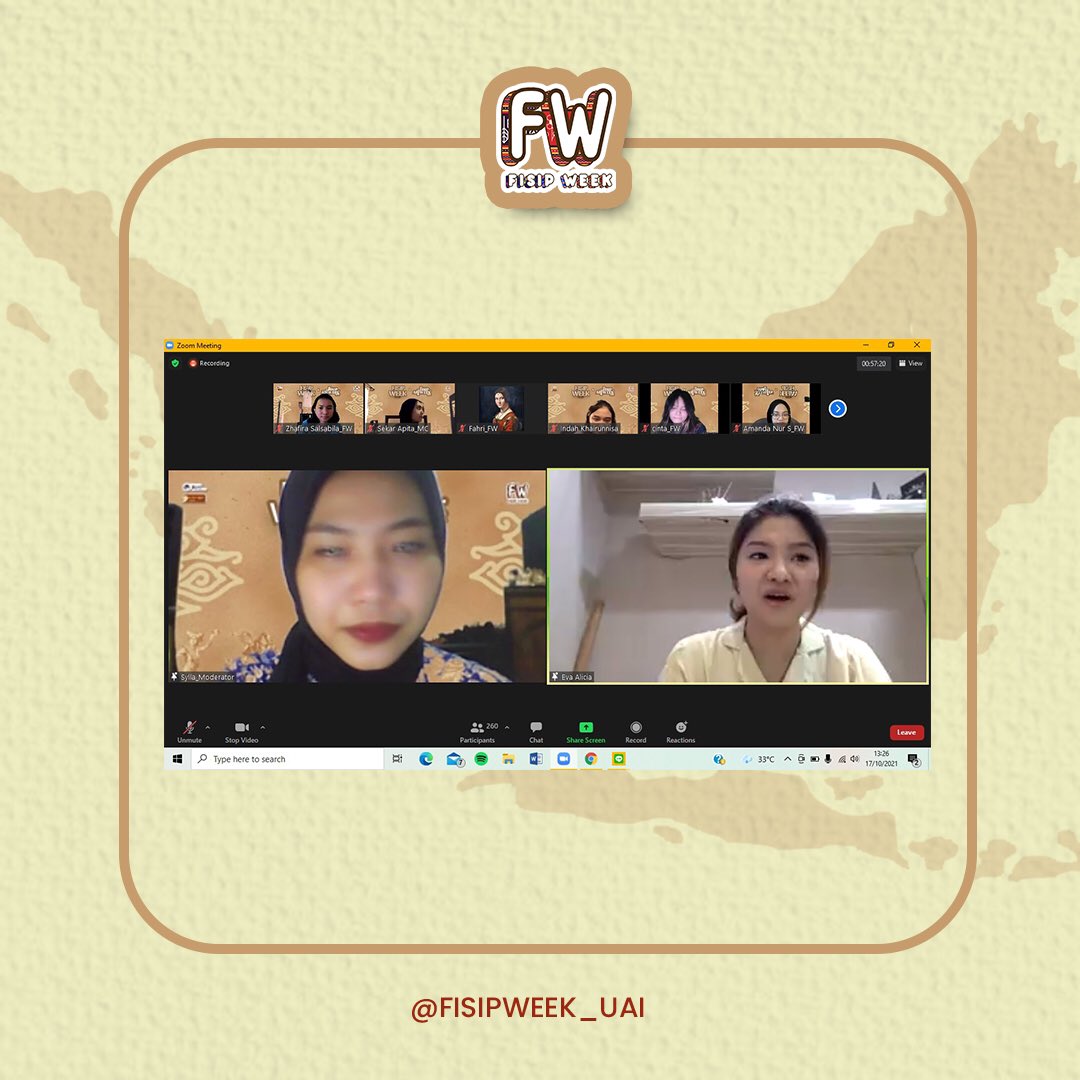 fisipweek's tweet photo. DAY 2 of FISIP Week 2021

Hello Fellas! ✨

Here are some pics that we took on yesterday's event with our amazing speakers:

📌Eva Alicia
Art Content Creator https://t.co/sAH4MHmGZ7