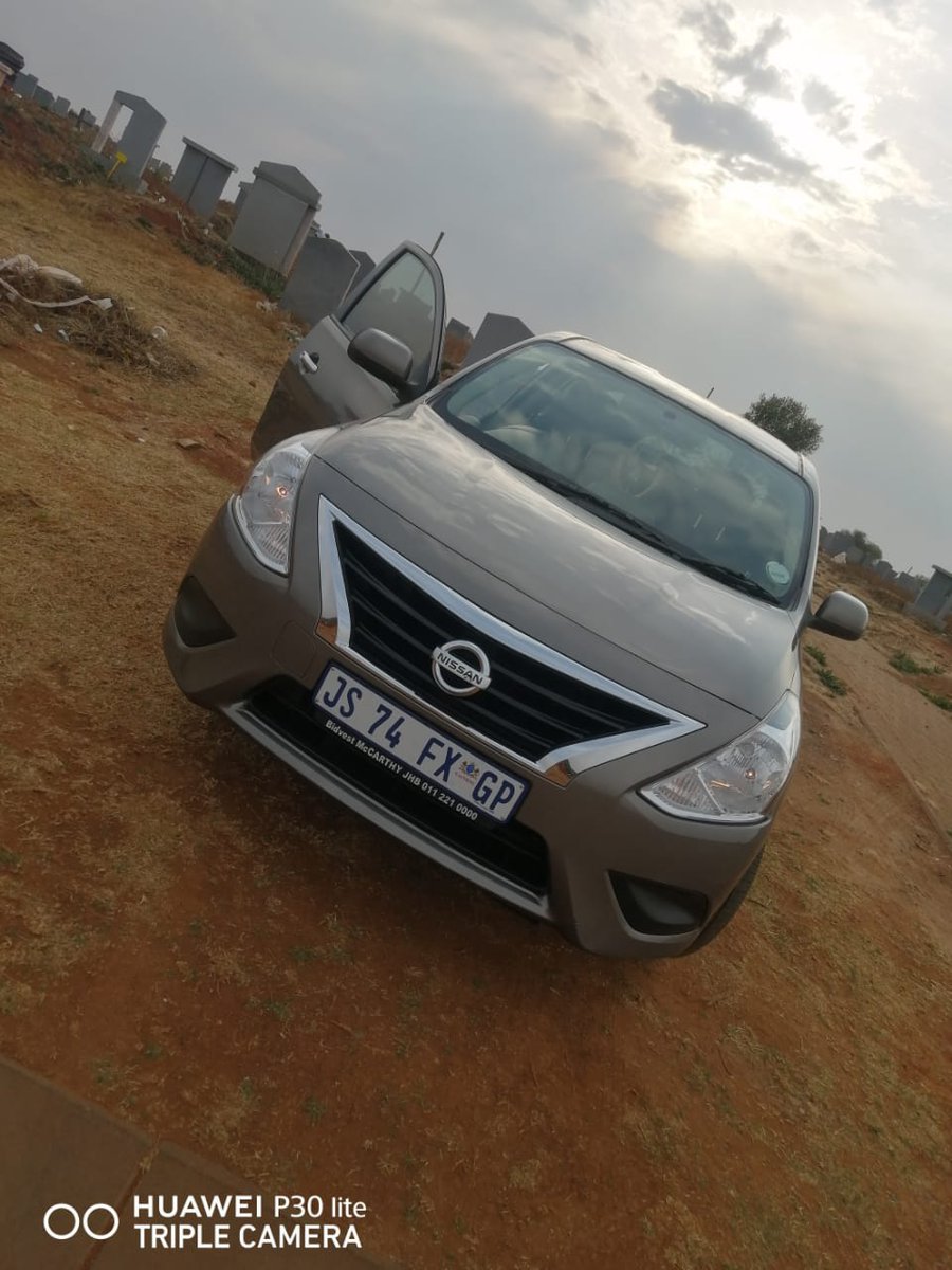 Slow_deejay's tweet photo. Hi guys please help my friend find his Nissan Almera 2020 registration JS 74 FX GP. His Taxify driver was hijacked at Kliprivier last night, driver was tied with a rope on a tree at Thinasonke, last seen of the tracker is at the BP Garage Rivett-Carnett St, Kliprivier Dr #mbalula https://t.co/7lHux16YWR