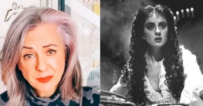 OnstageBlog's tweet photo. "In a series of videos, actress Rebecca Caine is speaking out, about the abuse she suffered during the 1989 Toronto production of 'Phantom' at the hands of her co-star, Colm Wilkinson, and the producer who stood idly by. The latter of which about to return to Broadway."