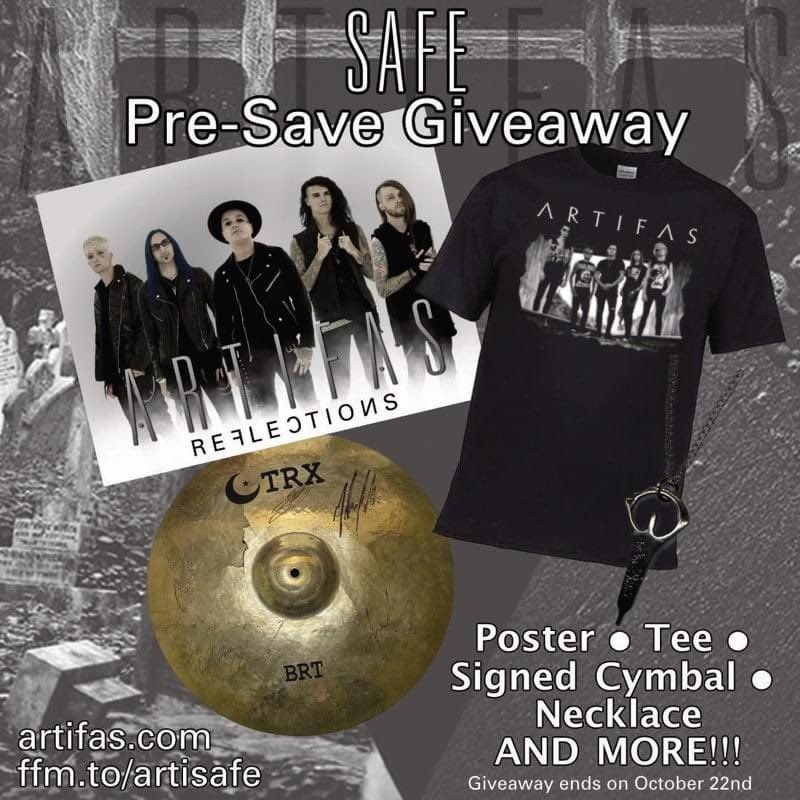 🔥 GIVEAWAY 🔥
Our new single drops THIS FRIDAY!!

Click the link below &amp; Pre Save our next single “Safe” for a chance to win this ArtiPackage !! 👌🏻🎁 

8.22.21 🔒 

>>>ffm.to/artisafe