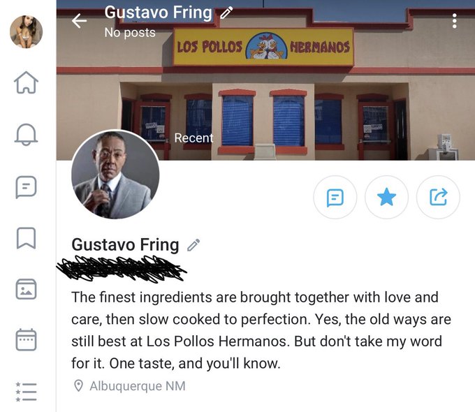 Gustavo Fring just followed me on OF&hellip;🤣 https://t.co/MVbIaQ1bVr