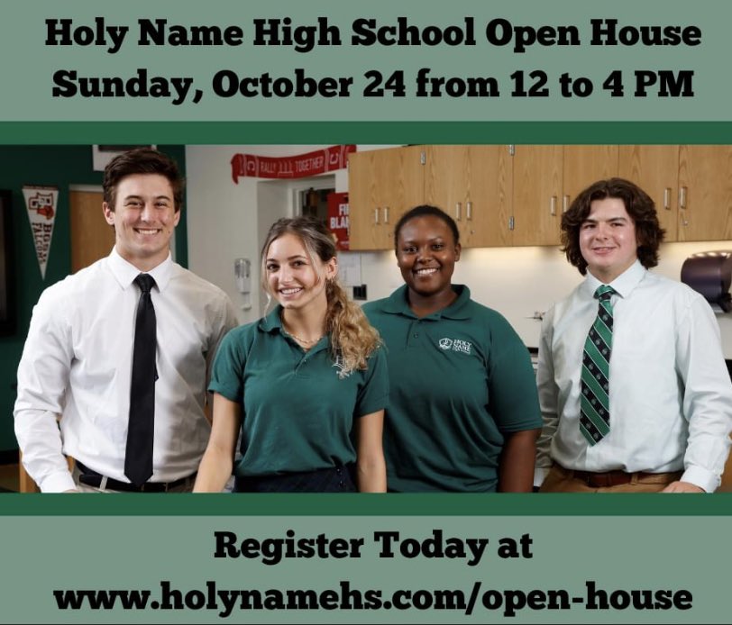 This Sunday! Register Now! <a href="/NamerAthletics/">Holy Name Athletics</a> <a href="/HNGreenwave/">Holy Name High School</a> <a href="/HNAdmissions/">Holy Name High School Admissions</a>
