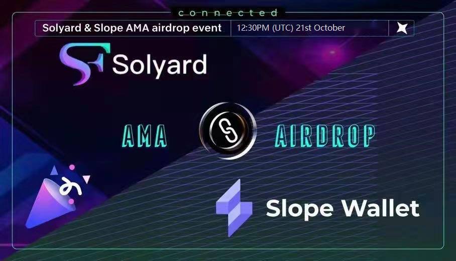slope_finance's tweet photo. 1/2) #SlopeAMA with @SolyardFinance🗣

💰#Rewards: 500U 😍

⏰ 12:30pm Oct 21 UTC 

📍https://t.co/NCeKmbR4bR

1️⃣Follow @slope_finance &amp; @SolyardFinance 
2️⃣Join https://t.co/NCeKmbR4bR
3️⃣Join https://t.co/zTwu2mgvY6 &amp; https://t.co/dtaP7ccs6a
4️⃣ ♥+ RT and tag 5 friends https://t.co/TCO4aZXTx7