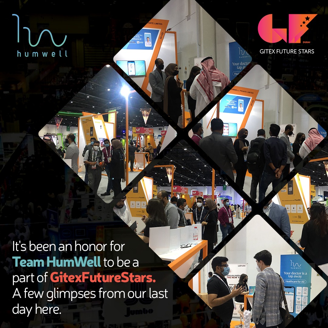 hum_well's tweet photo. #TeamHumWell has received phenomenal feedback from our audience at this year's #GitexFutureStars.
It's our last day here at Gitex, and you can still pay us a visit at our stall Z4-122, in Zabeel Hall #4.
#GitexFutureStars #HumWell https://t.co/sN5HpskOuV