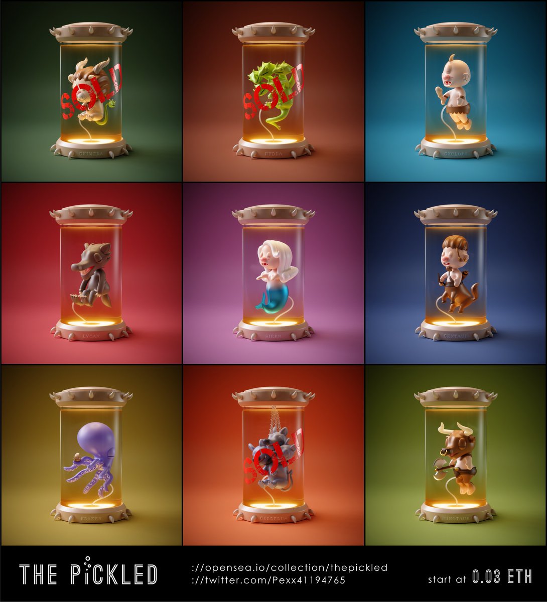 Pexx41194765's tweet photo. Drop now!!!!
https://t.co/aGP6syPgRJ
✨1st set "The Monster"✨
sold for 3/9✨Cheers!!!😆✨
#thepickled #nftcollector #NFTCommunity #NFTartist #nftart #NFTartists #NFTTHAILAND #NFTs https://t.co/C2B9a71bpi