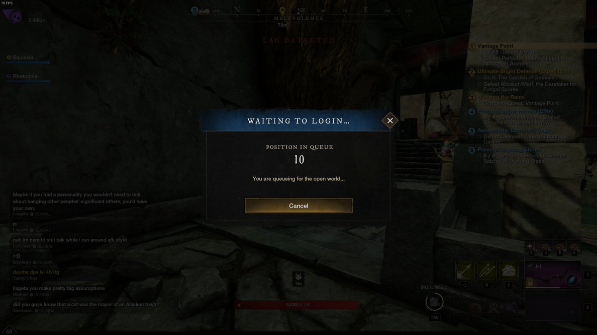 squixxie's tweet photo. WTF is going on with @playnewworld ?

Getting "Lag Detected" and then put in a queue to reconnect while still in the game... https://t.co/StEcO58NIz