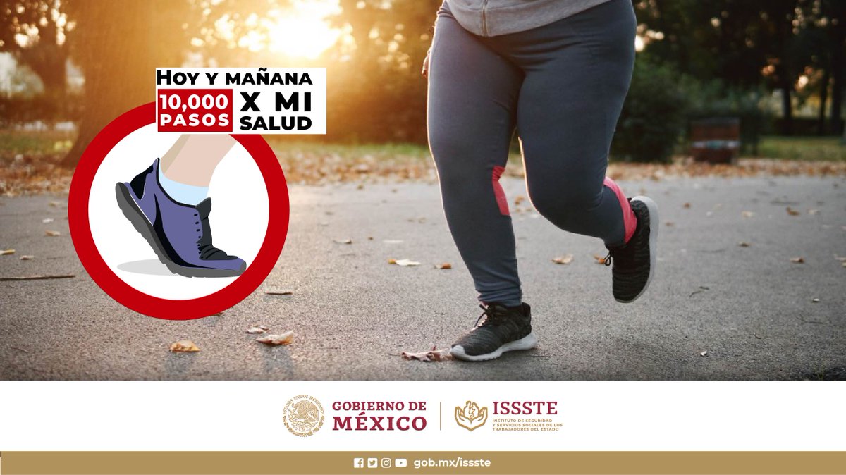 ISSSTE_mx's tweet image. Mejorar nuestros hábitos alimenticios y activarnos físicamente favorece nuestro estado de salud. 💪🏼❤️
🚶🏻Camina #HoyYMañana 10,000 pasos. 🚶🏻
👁️ bit.ly/3AHtDeK
#PorMiSalud #ISSSTEContigo #3x1