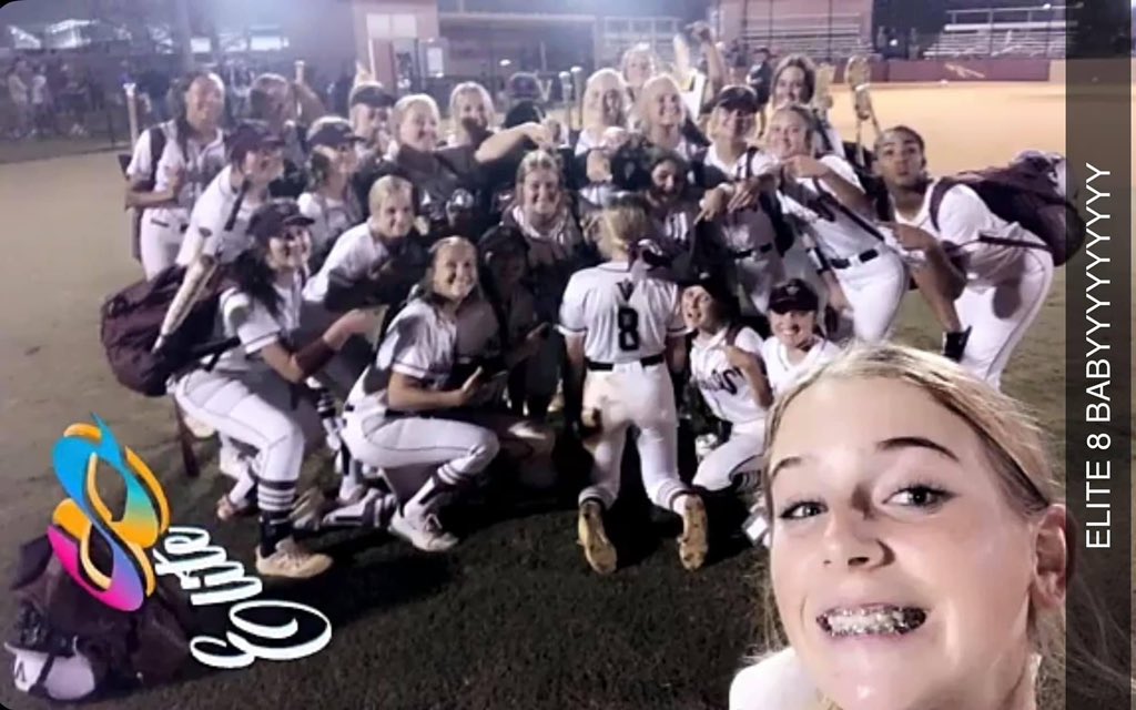 HarrisTymber's tweet photo. Elite 8 - we understand the assignment. @VidaliaSoftball https://t.co/mnd41inyC7