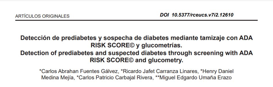 Mi buena noticia de la semana❤️ después de tanto que nos costó hacer y publicarlo, por fin salió 🤩

Aquí el enlace por si lo quieren leer.
bvs.hn/RCEUCS/pdf/RCE…