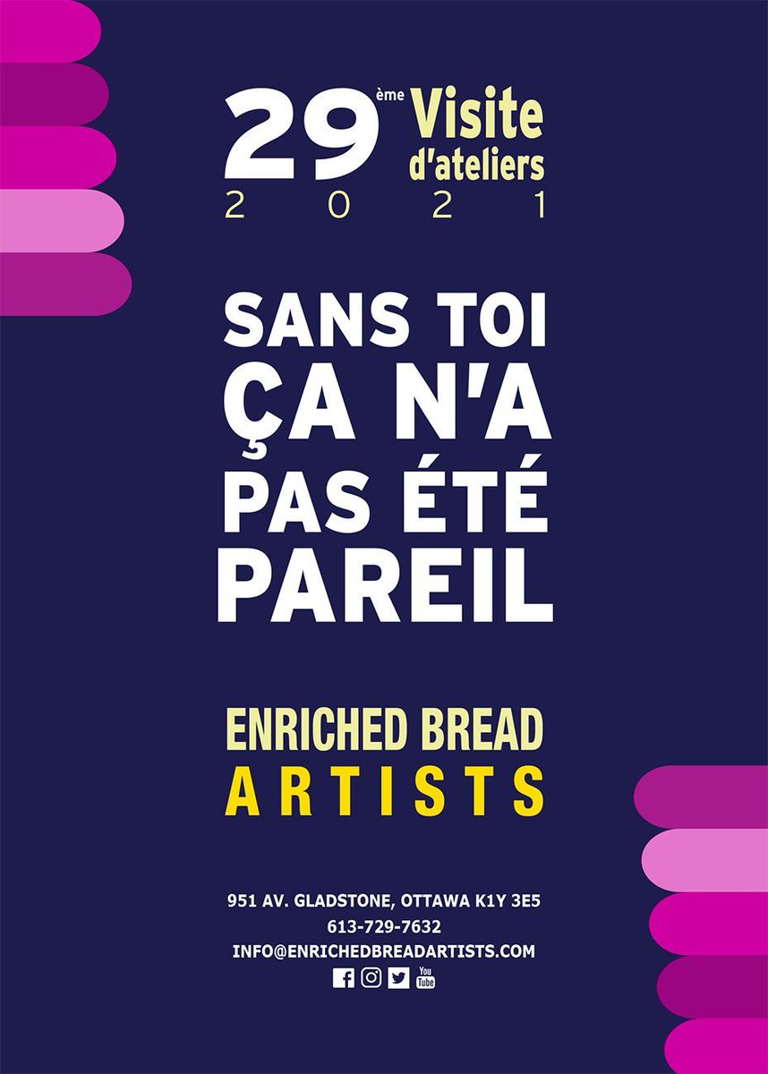 enrichedbread's tweet image. C'EST DEMAIN LE JOUR J !
Notre soirée d'ouverture pour Sans Toi Ça N'a Pas Été Pareil: the Enriched Bread Artists 29ème Ateliers Ouverts, commence à 17 heures demain (jeudi 21 octobre) jusqu'à 21 heures. 

Les directives du COVID seront respectées. RSVP à buff.ly/3Djg9HO.