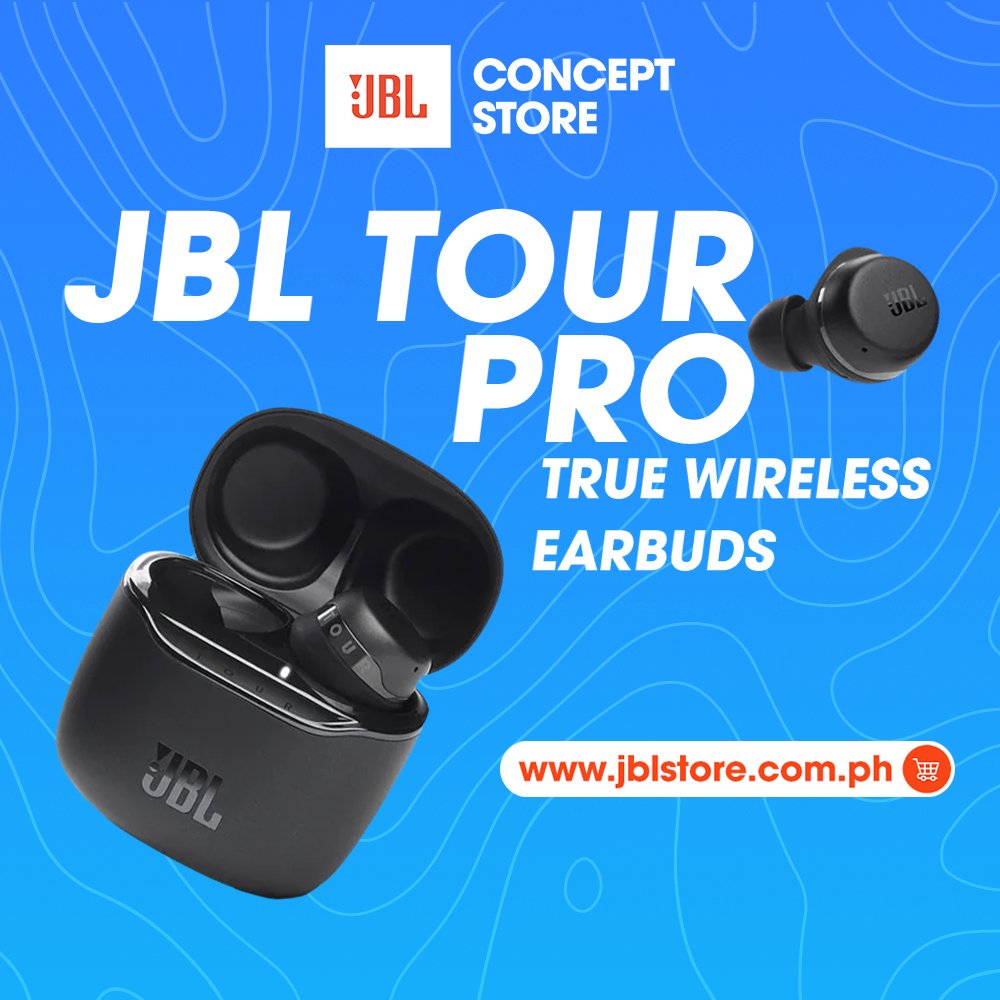 JBLPH's tweet photo. Make your wireless earphones experience extra ordinary with the new JBL Tour Pro+ TWS! 

SHOP NOW at JBL Store: https://t.co/LHs2mxkSmz
(SRP ₱10,499)

#JBLPH #DareToListen #TrueWireless #Earbuds #JBLTourProPlusTWS https://t.co/3L7Ek7ri02