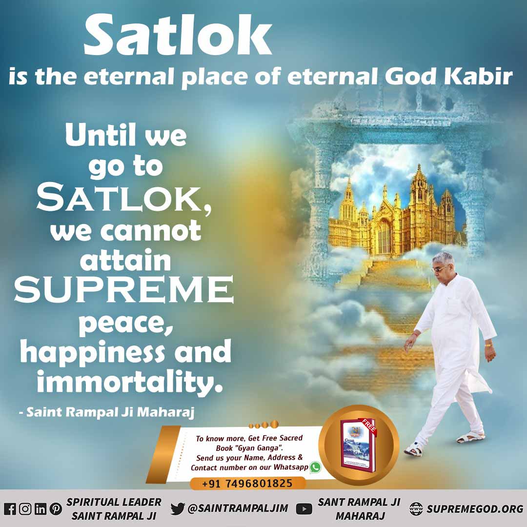 KabirAmarVani's tweet photo. #ImmortalSatlok_MortalEarth

Satlok is the eternal place of eternal God Kabir
Until we go to Satlok, we cannot attain Supreme peace, happiness and immortality.
For more information: Visit Sant Rampal Ji Maharaj Youtube Channel.
~ @SaintRampalJiM https://t.co/qtN2mquKfX