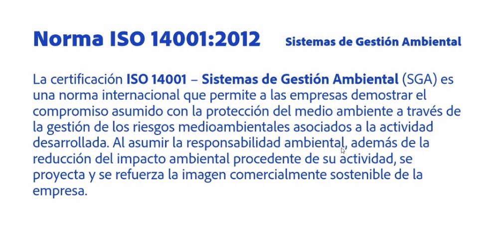 Norma #ISO14001 #SistemasdeGestiónAmbiental les permite a las empresas demostrar el compromiso asumido con la protección del medio ambiente a través de la gestión de riesgos ambientales. <a href="/omaralpuche/">omar alpuche leal</a> <a href="/OMIE_MUY/">Omar</a>  <a href="/Fridasofia_27/">Frida Sofía</a> <a href="/YDominguez08/">Yuridia Dominguez</a>