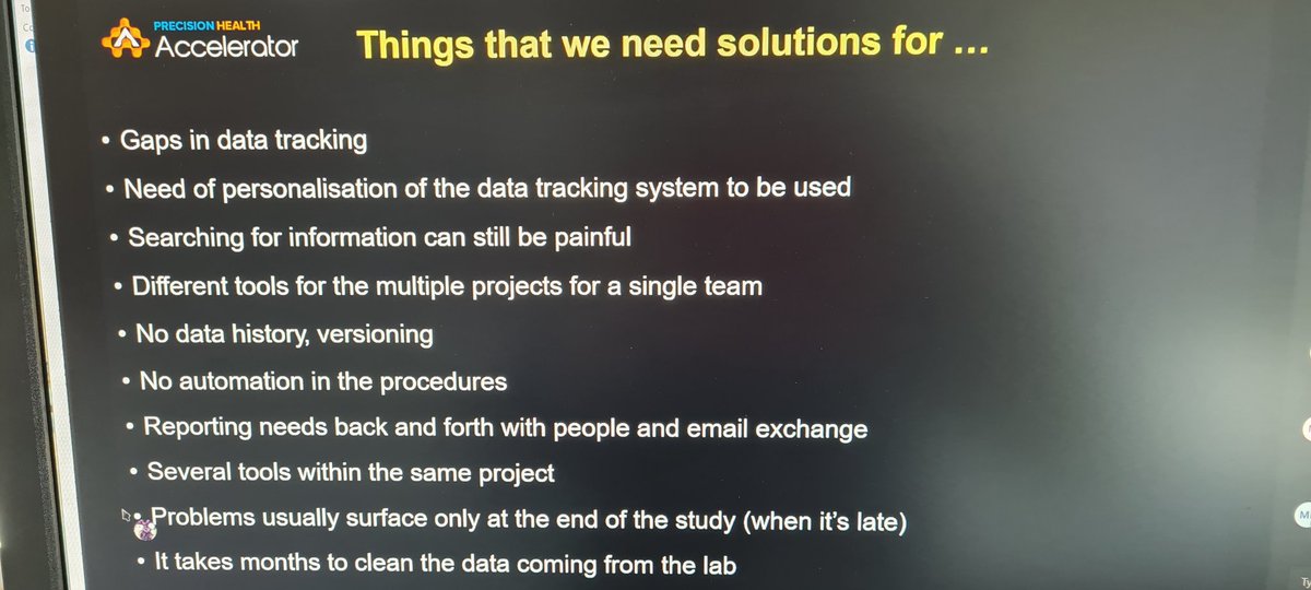 NSWHSBiobank's tweet image. Project planning for precision health data is very important for future #ResearchReproducibility by Rym Ben-Othman @telethonkids #ABNA2021Virtual