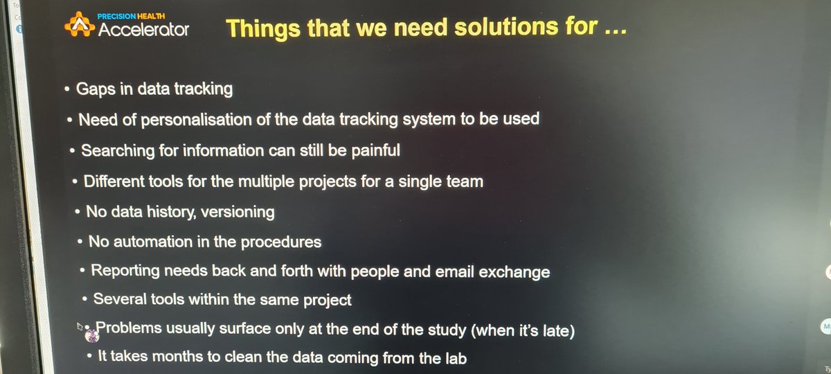 Project planning for precision health data is very important for future #ResearchReproducibility by Rym Ben-Othman @telethonkids #ABNA2021Virtual